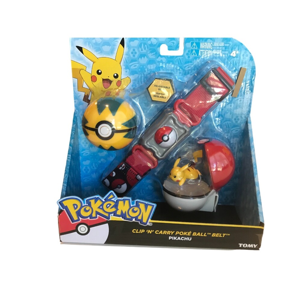 Pokemon Clip n Carry Poke Ball Belt Pikachu Kids Toys NEW